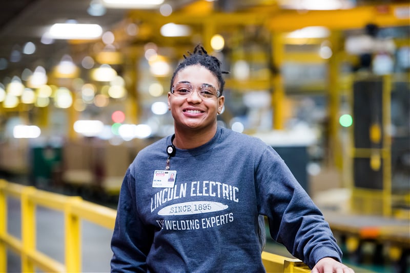 Lincoln Electric employee Deonia Duncan